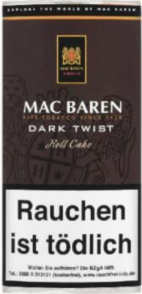 Mac Baren Dark Twist Roll Cake Pfeifentabak